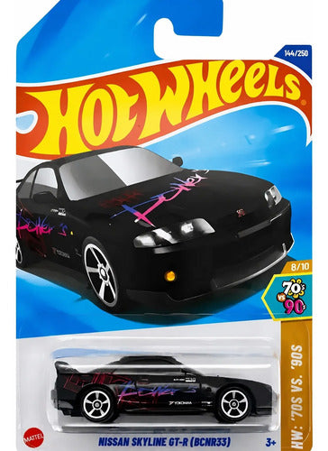 Hotwheels Carrinho Nissan Skyline Gt-r (bcnr33)70vs90 8/10 Preto