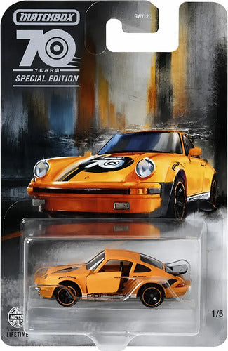 Matchbox 80 Porsche 911 Turb 1/5 70 Years Moving Parts 2023 Laranja