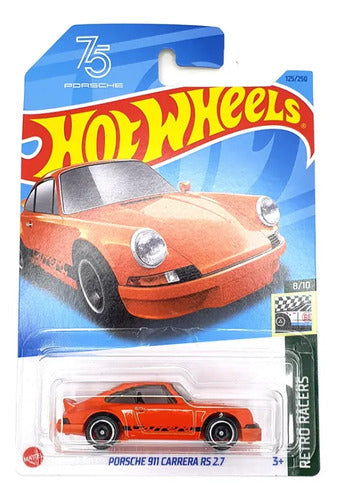 Hot Wheels Porsche 911 Carrera Rs 2.7 Retro Racers 8/10 Laranja