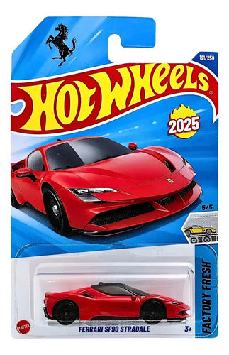 Carro/caminhonete Em Miniatura Hot Wheels Ferrari Sf90 Stradale 2026 1:64 Vermelho