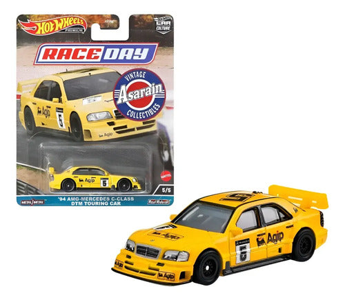 Mercedes C Class Dtm Touring Amg Race Day Hot Wheels 1/64 Amarelo
