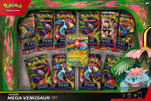 Box Pokémon Mega Venusaur Ex Português