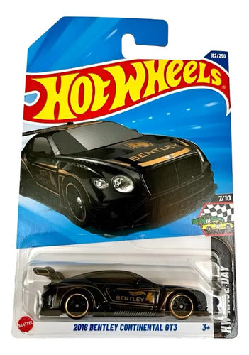 Carrinho Hot Wheels 2018 Bentley Continental Gt3 2025 Jbb30 Preto