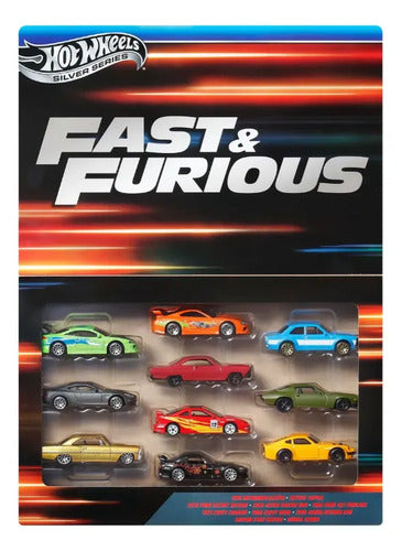 Kit 10 Carrinhos Hot Wheels Fast & Furious Silver Serie 2025 Diversas