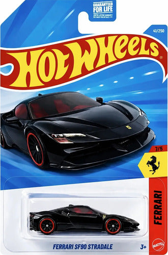 Hot Wheels Ferrari Sf90 Stradale Preto 2026h Miniatura Preto
