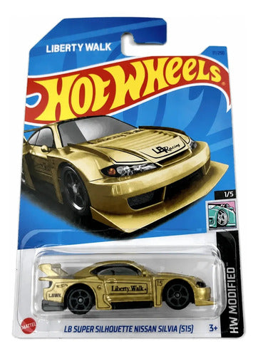 Hot Wheels Super Silhouette Nissan Silvia S15 23 Kou Dourado-escuro