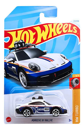 Hot Wheels Miniatura Carrinho Porsche 911 Rallye Mattel Cor Porsche Rally Branco