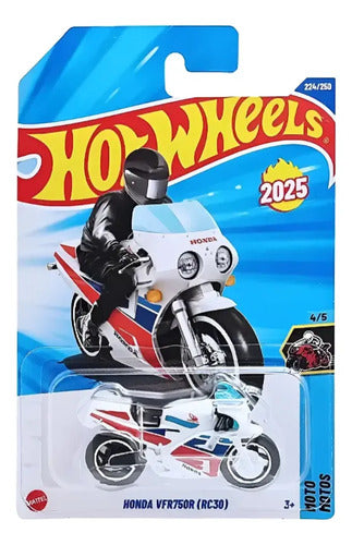 Hot Wheels Motos 2025 - Honda Vrf750r (rc30) Branco