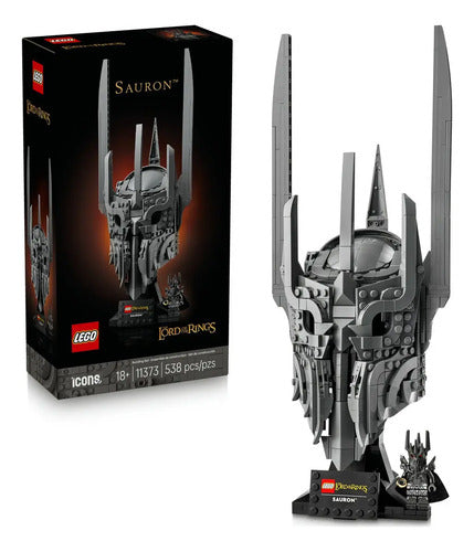 Lego Icons O Senhor Dos Anéis: Capacete Do Sauron 11373; Para Fãs Adultos E Colecionadores 538