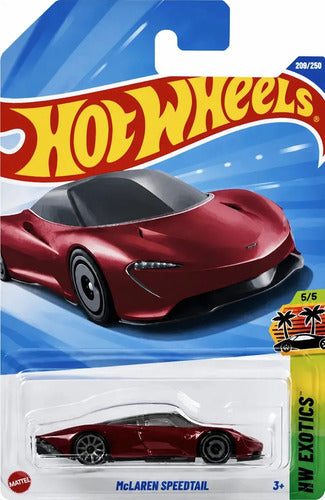 Carrinho Hot Wheels Mclaren Speedtail Jbb28 Mattel Vermelho