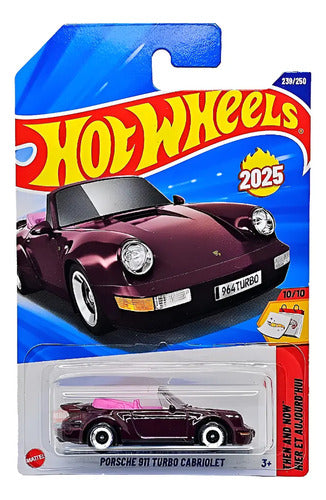 Carro Hot Wheels Porsche 911 Turbo Cabriolet De 2025 Na Escala 1:64 Porsche 911 Turbo Carbriolet