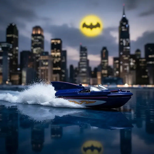 Carrinho Hot Wheels - 1966 Bat Boat/bateau - Mattel C4982 Colorido