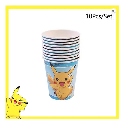 Pokemon Go Pikachu Tema Placas De Papel Decorações Da Festa Copo Pokémon Decoração Festa Aniversario