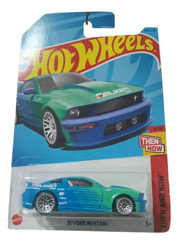Hot Wheels '07 Ford Mustang Falken Then And Now 4/10 Azul E Verde