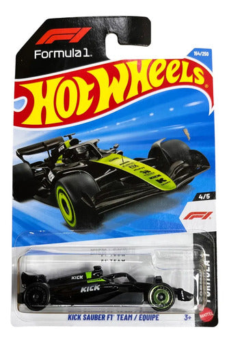 Carrinho Hot Wheels Miniatura Kick Sauber F1 Team C4982 Preto