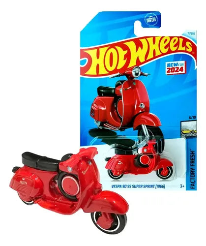 Hot Wheels Vespa 90 Ss Super Sprint 1966 Vermelha Vermelho