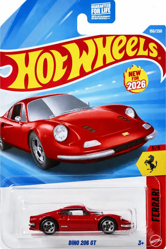 Hot Wheels Mainline / Basicos Lotes 2025/2026 Vermelho